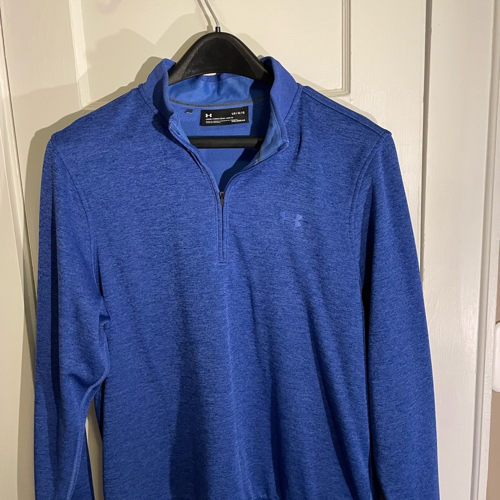 Blue Under Armour quarter-zip COLDGEAR pullover. New Without Tags